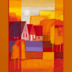 Het hofje, 2014, 72x52 Het hofje, 2014 72x52