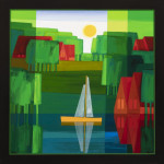 Stille Wateren,2020, 148x148cm Stille Wateren 148x148cm