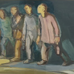 Leo Strehl, Kumpels im Schacht