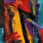 Die ist Bunt I, 100x100 c