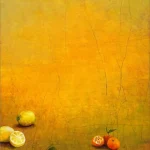 Limones,mandarinas y Naranjas, Mischtechnik auf Leinwand, 2018,© Galerie Hunold